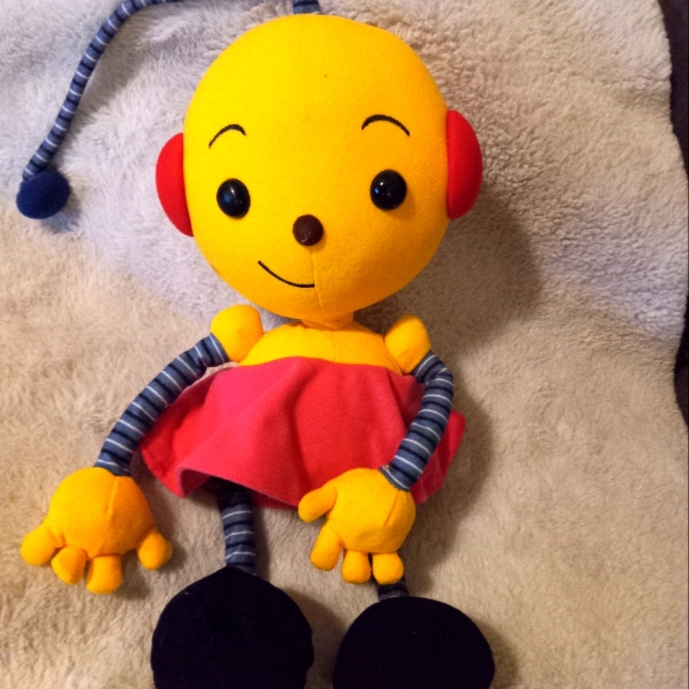 Disney Store Rolie Polie Olie Zowie Plush Bean Bag Cartoon Toy 10 Inch